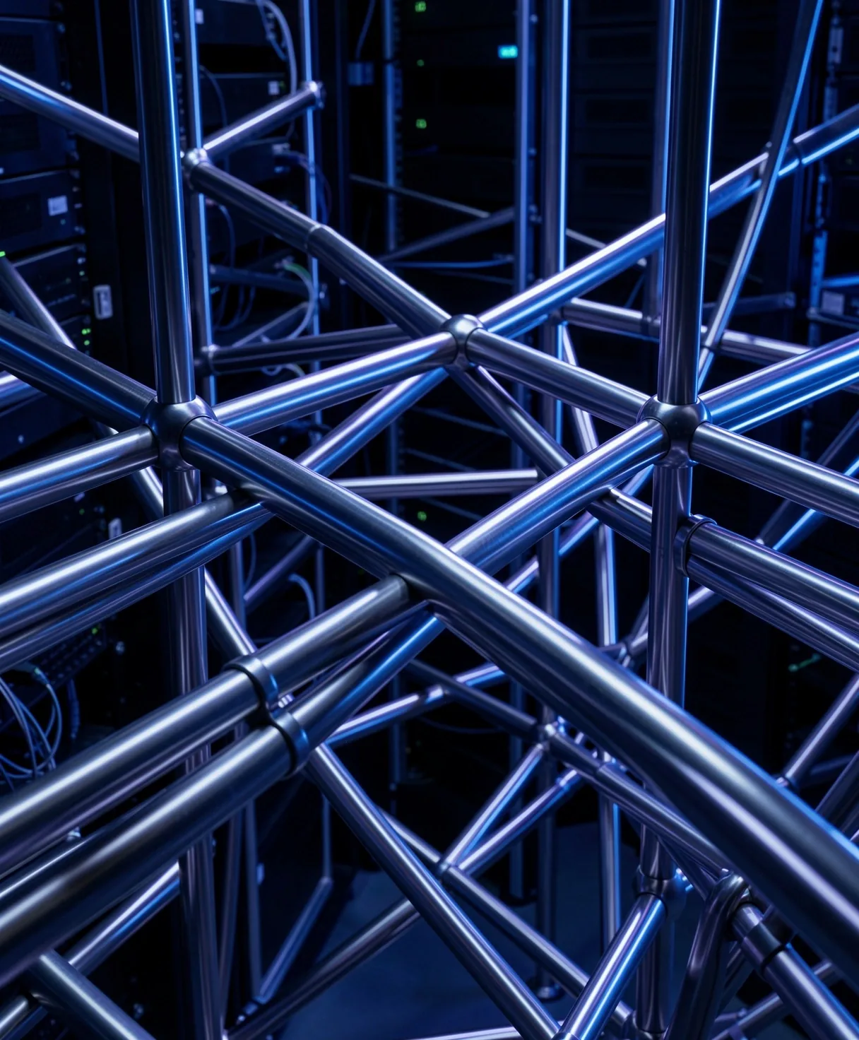 Conceptual visualization of data connectivity and neural paths